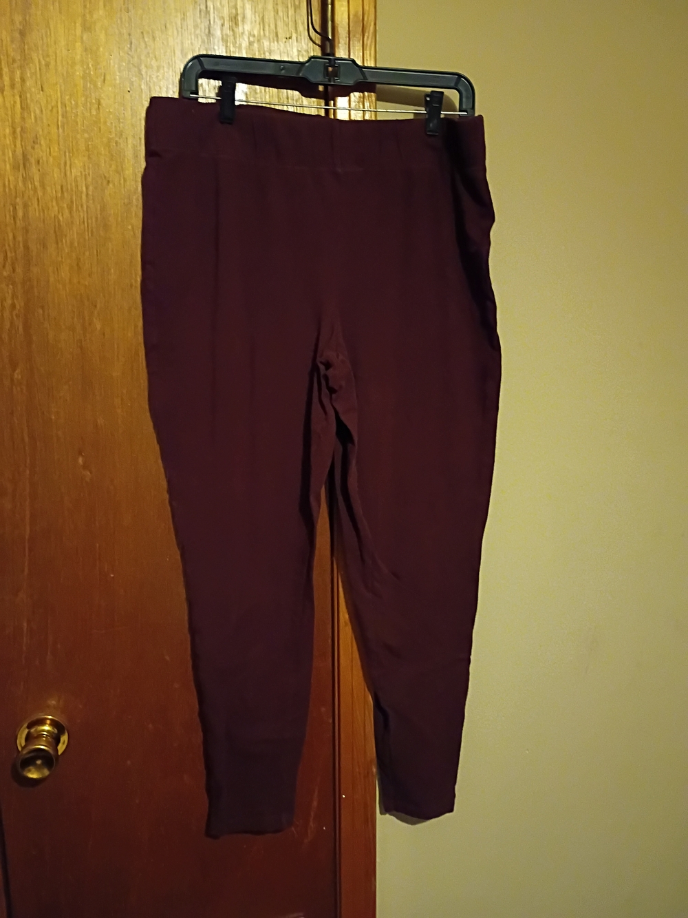 Cato Plum Stretch Knit Leggings